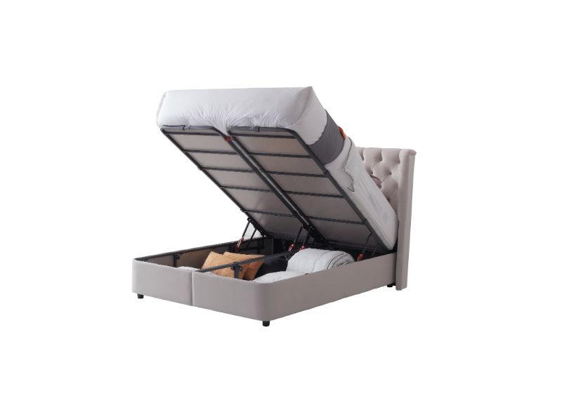 Mayfair Storage Bed Champagne open 2